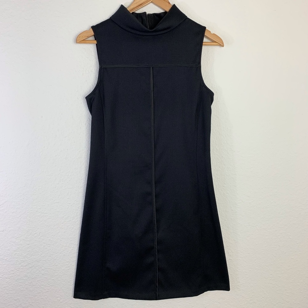 ABS by Allen Schwartz Black Sleeveless A-Line Dress Sz 2